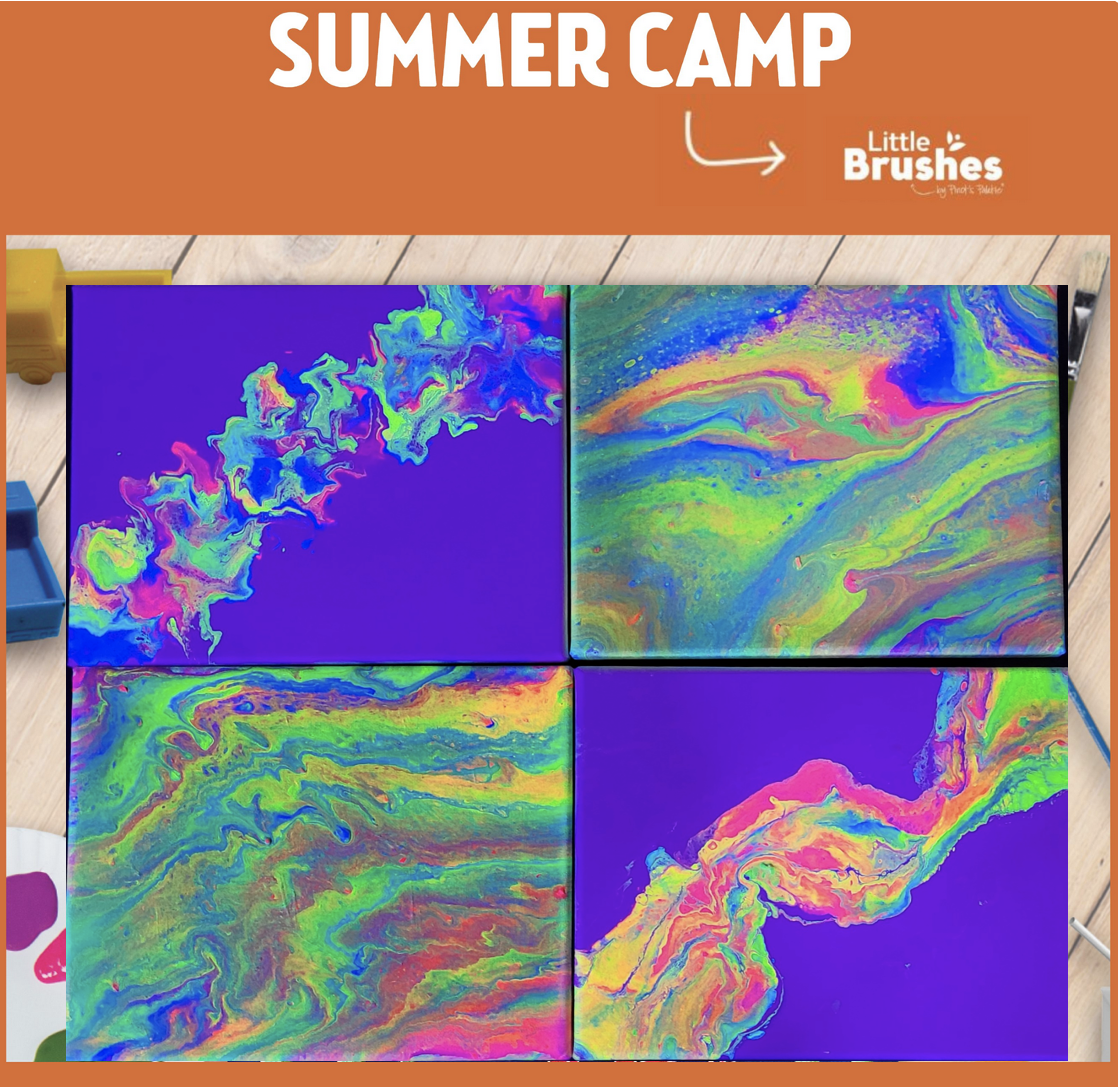 Camp Day 1 - Blacklight Pour & Craft day!